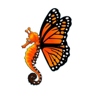 Monarch Butterfly Seahorse